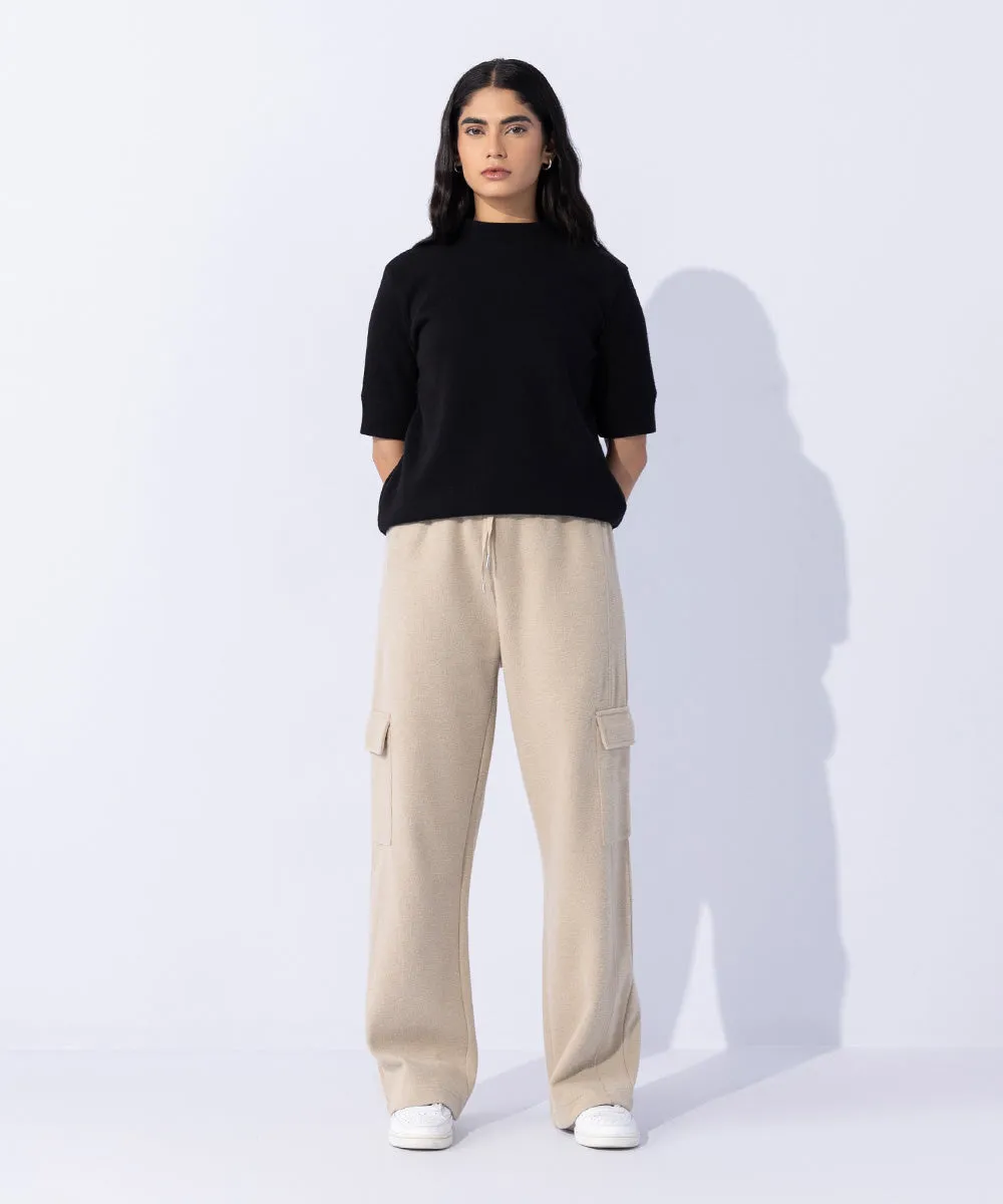 Ribbed Cargo Joggers