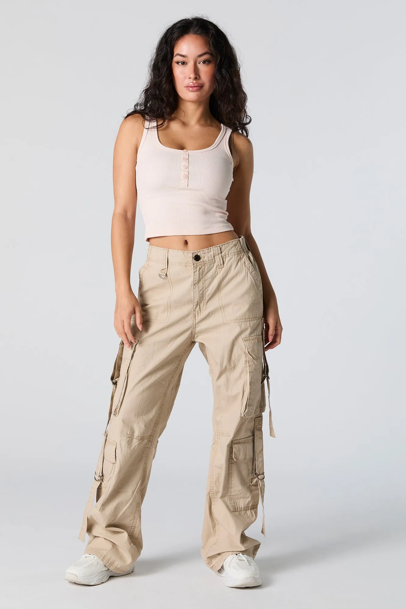 Ribbed Henley Tank