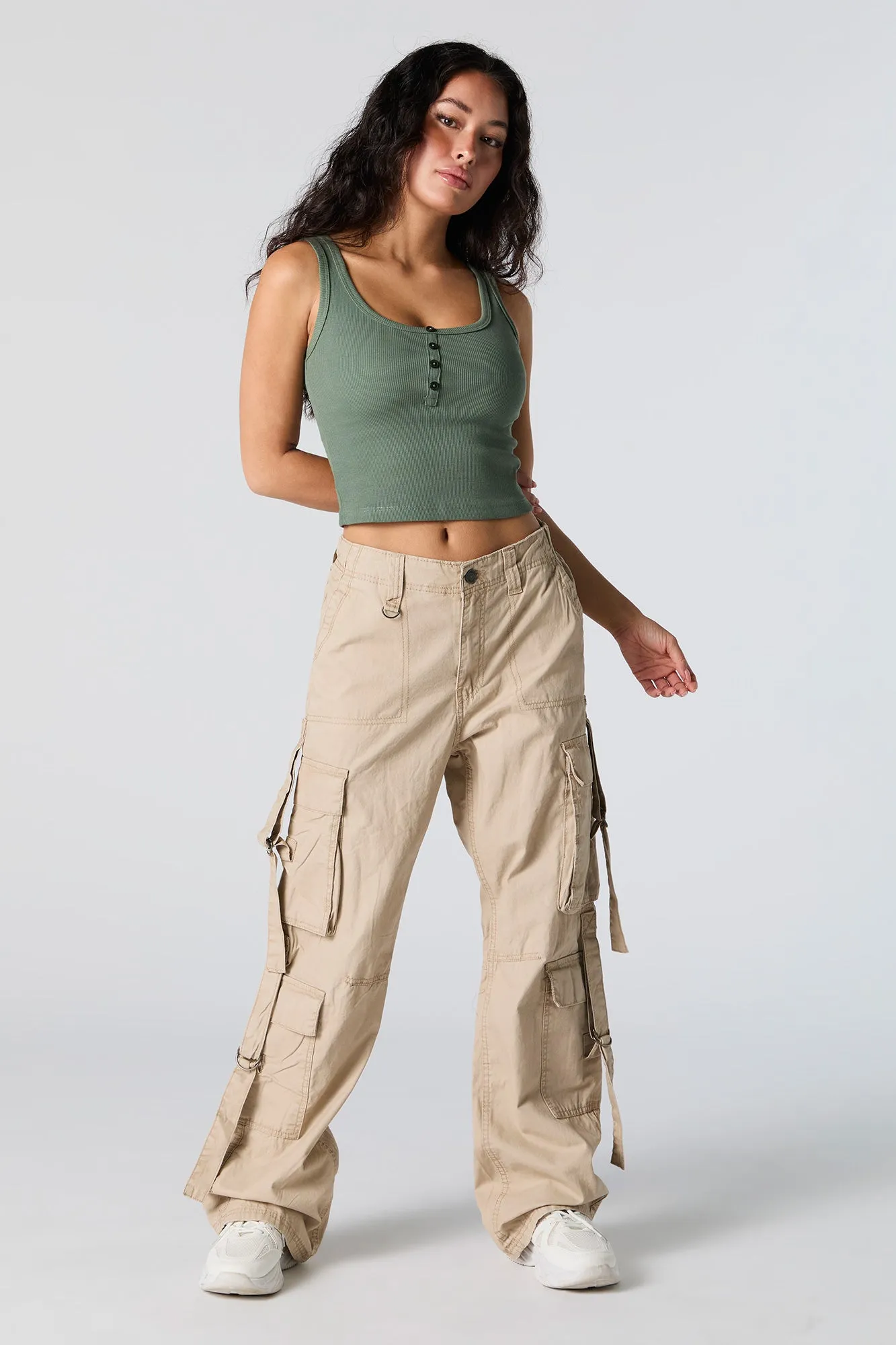 Ribbed Henley Tank
