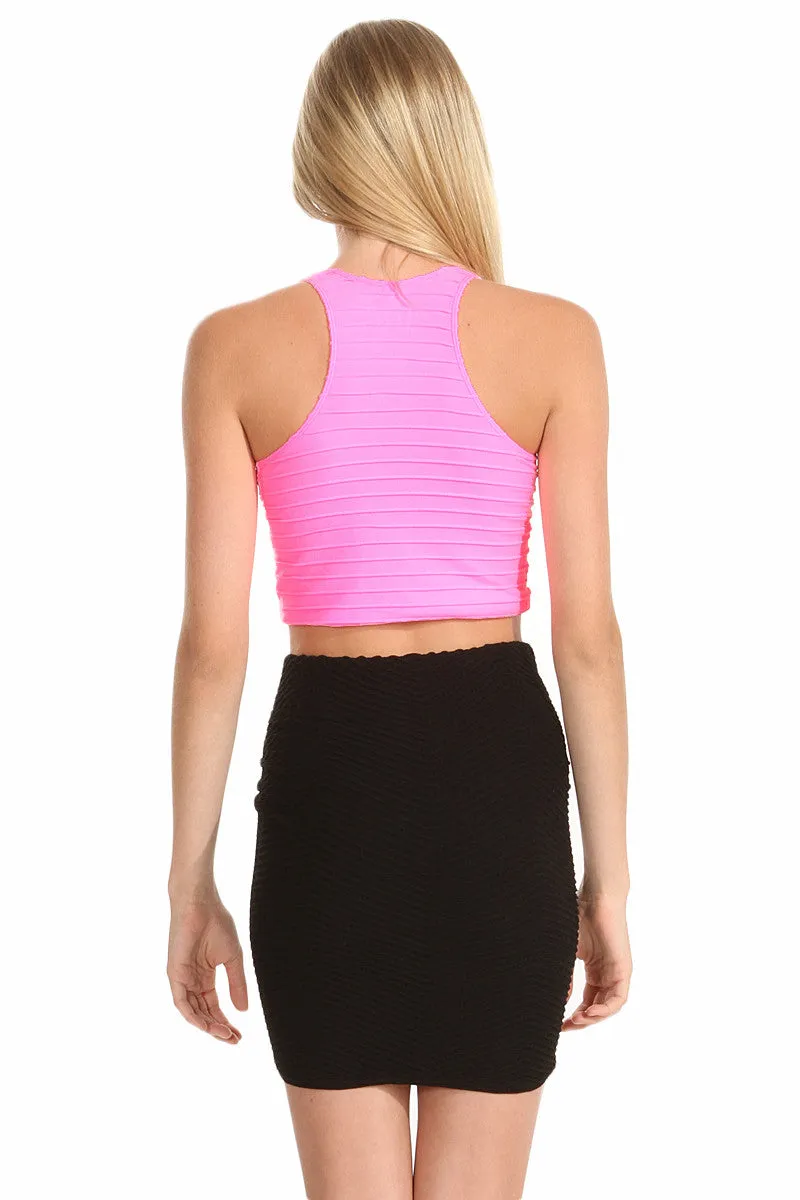 Seamless Ribbed Cropped Tank