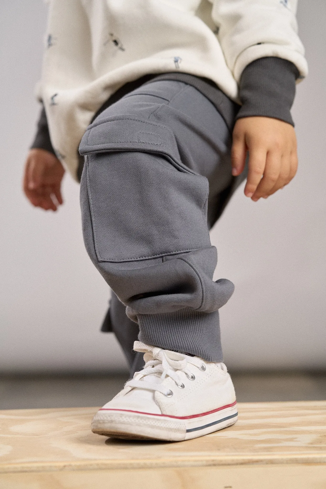 Stitch Pocket Cargo Jogger - Smoke
