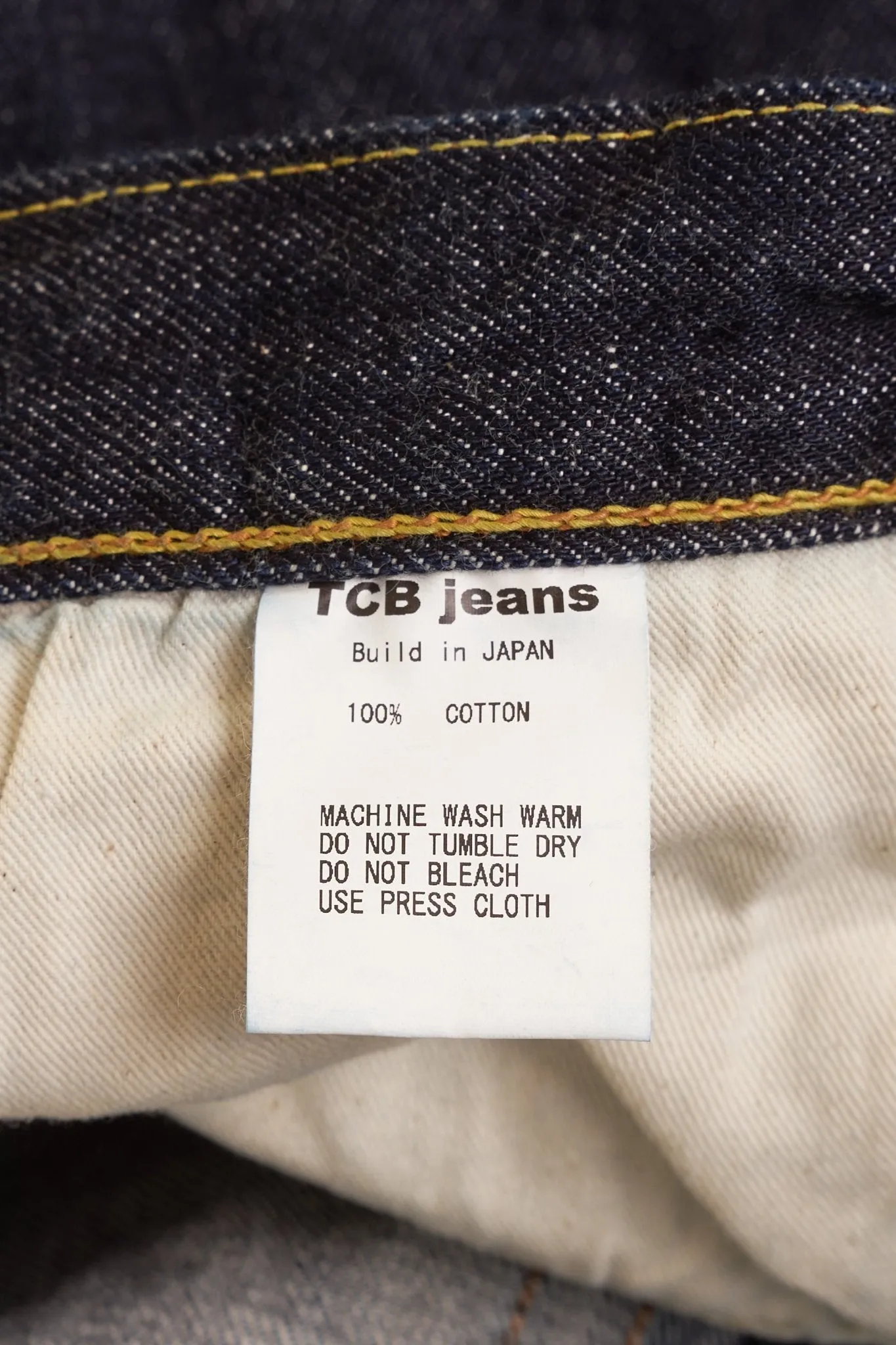 TCB Jeans 50's XX High Rise Straight Denim - 13.5oz