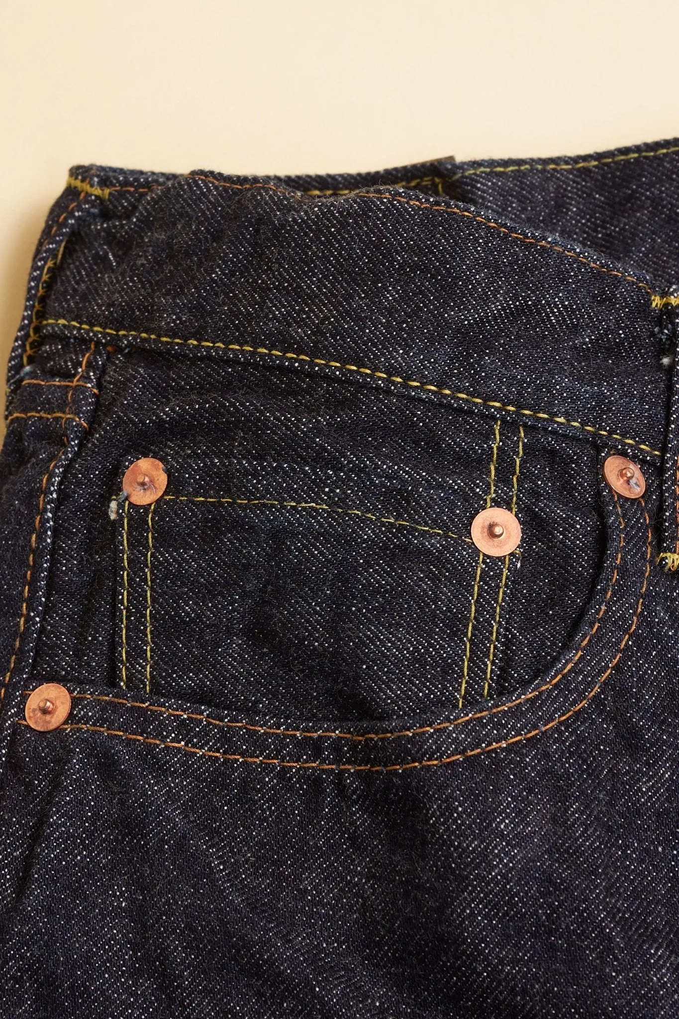 TCB Jeans 50's XX High Rise Straight Denim - 13.5oz