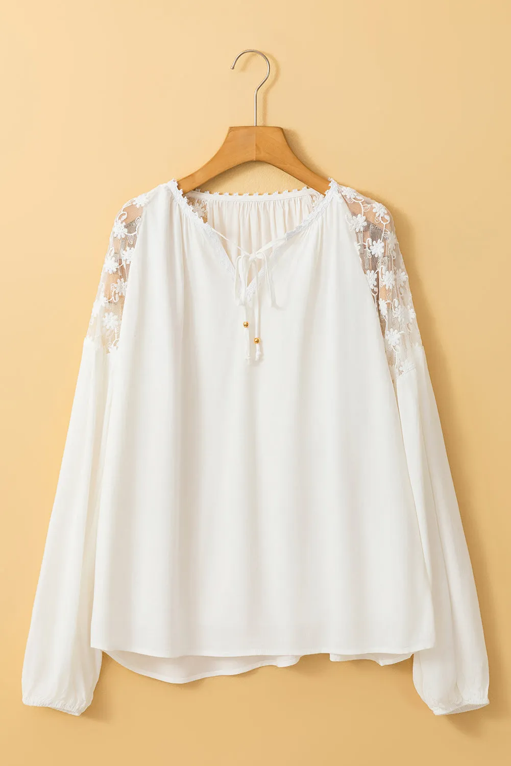Think On It Lace Detail Blouse
