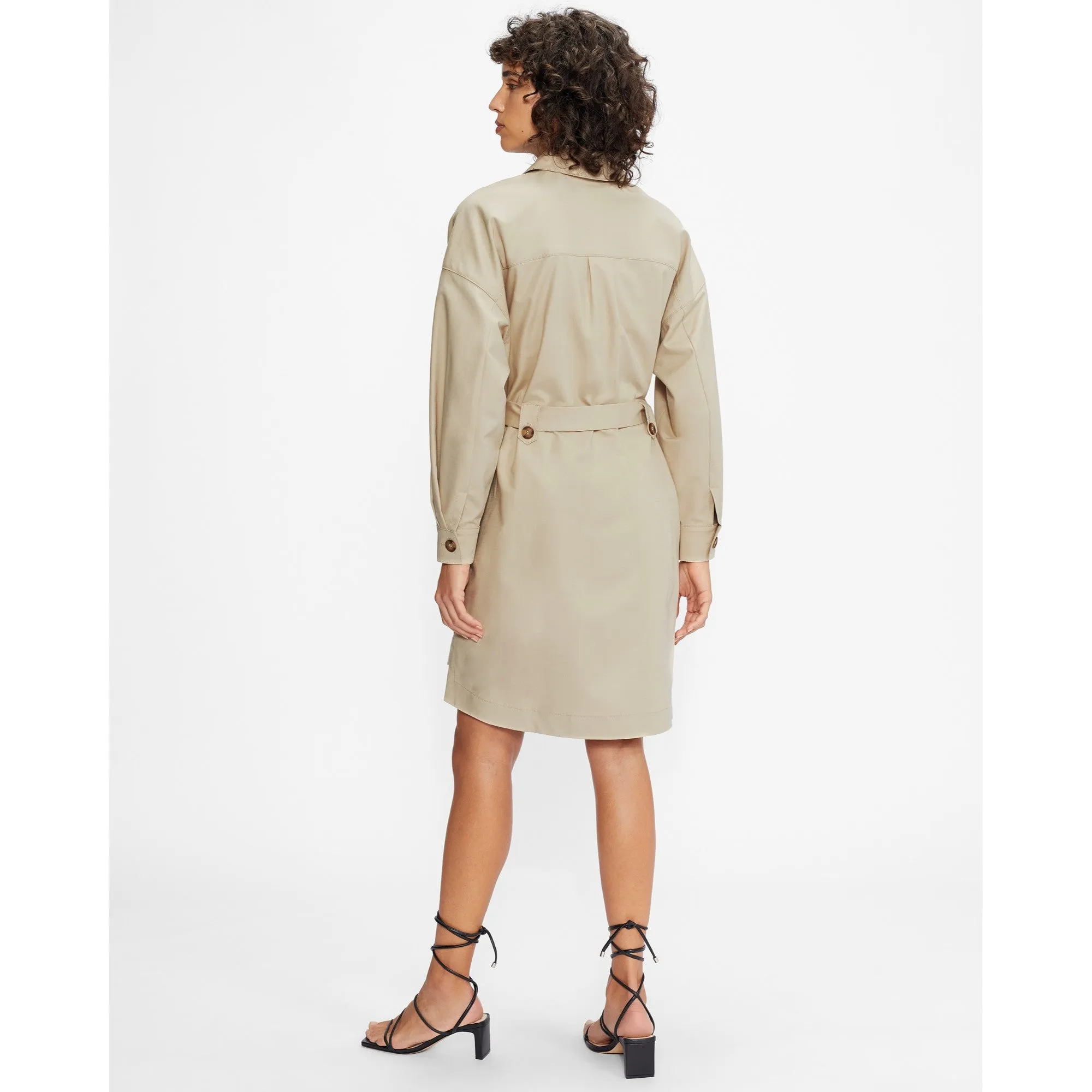 Women Wmd-Sharlaa-Mini Oversized Utility Shirt Dress - Natural