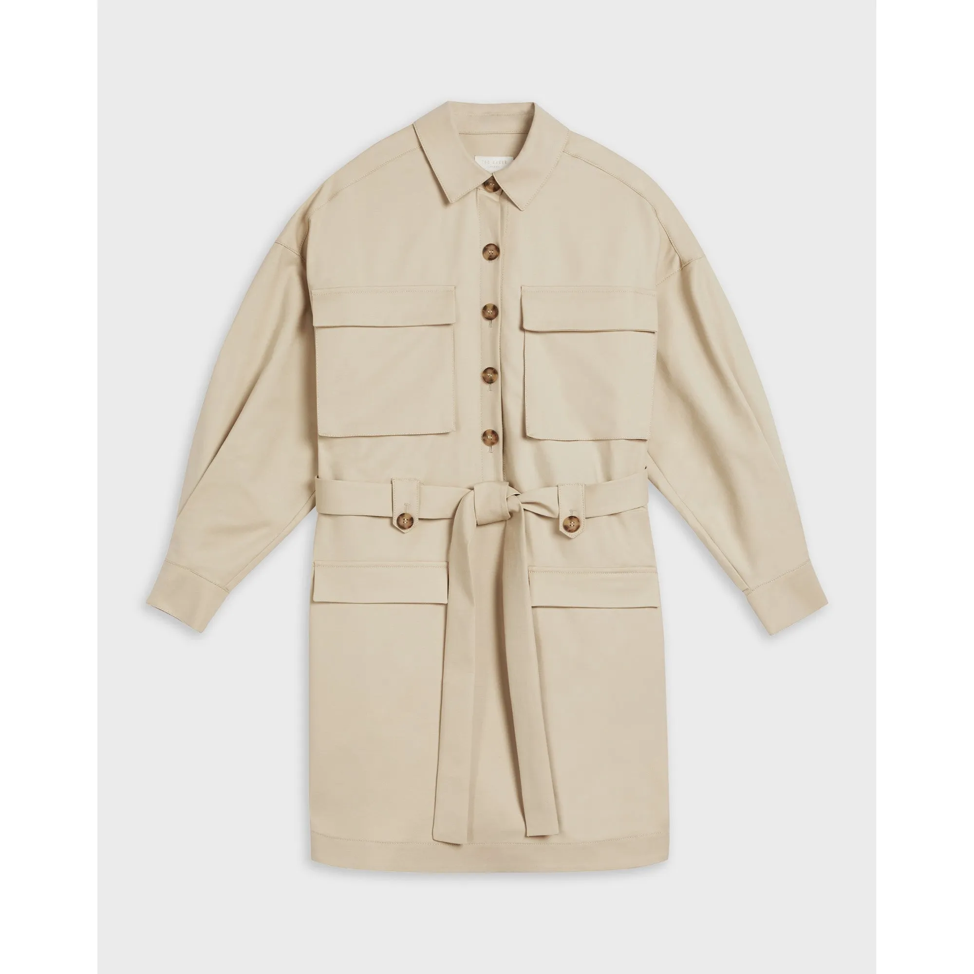 Women Wmd-Sharlaa-Mini Oversized Utility Shirt Dress - Natural