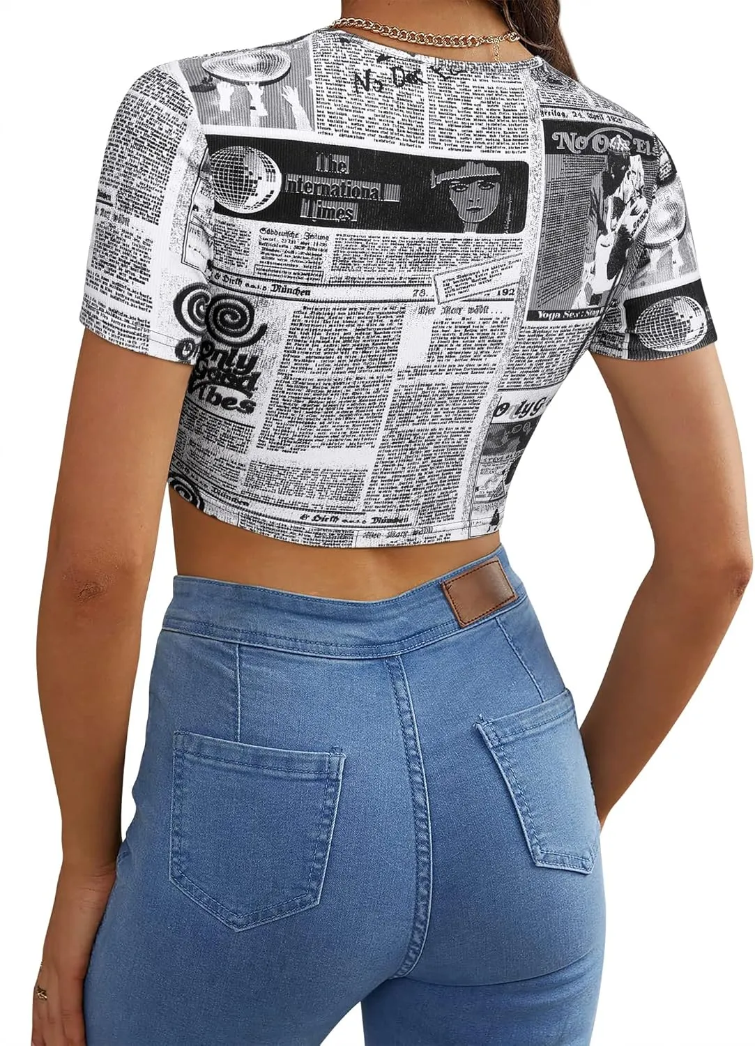 Womens Nashville Sparkly Glitter Fringe Short Sleeve Cropped Top Raceback Ribbed Crop Tank Tops with Rhinestone Tassel