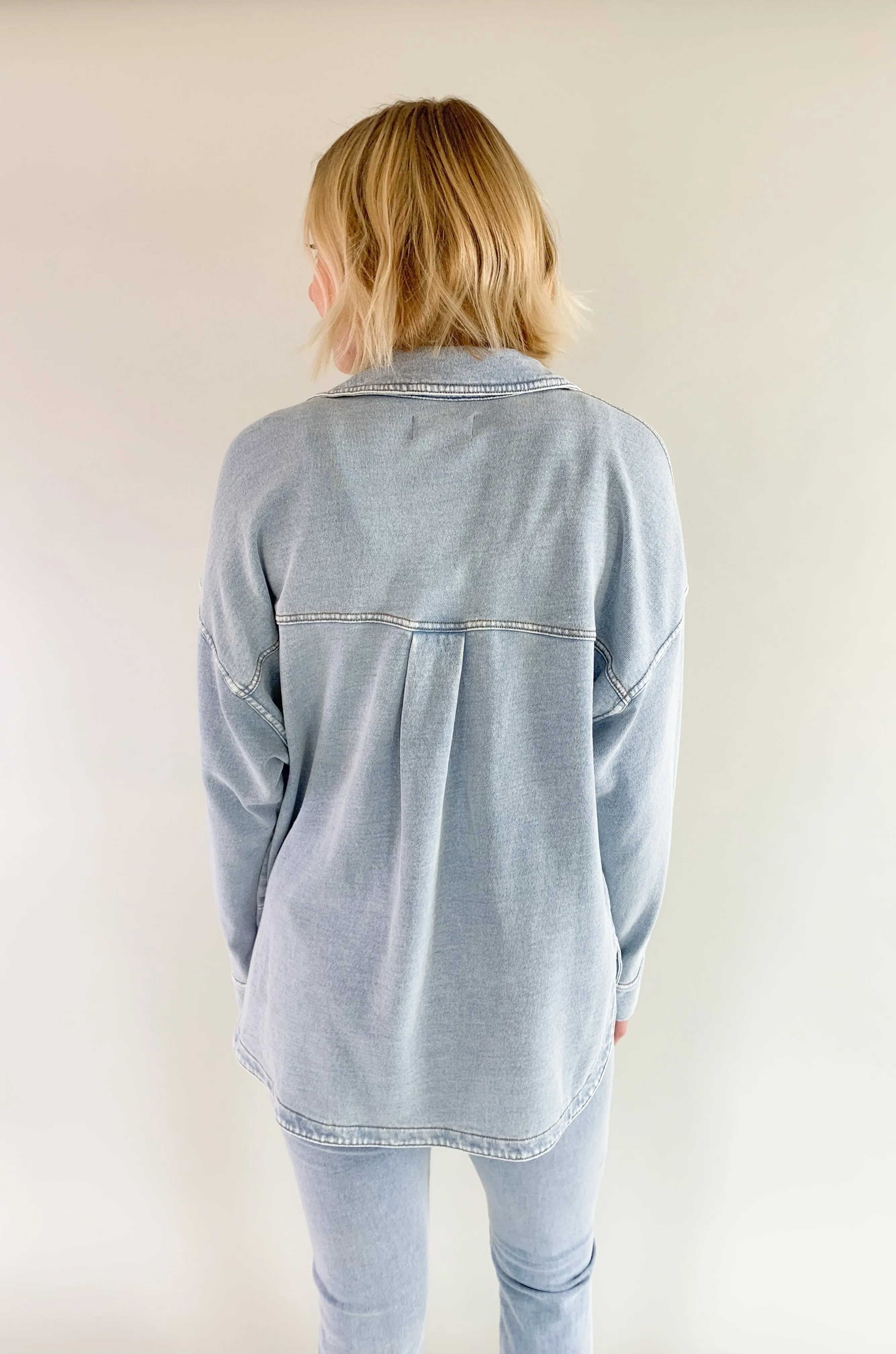 [Z Supply] All Day Knit Denim Jacket
