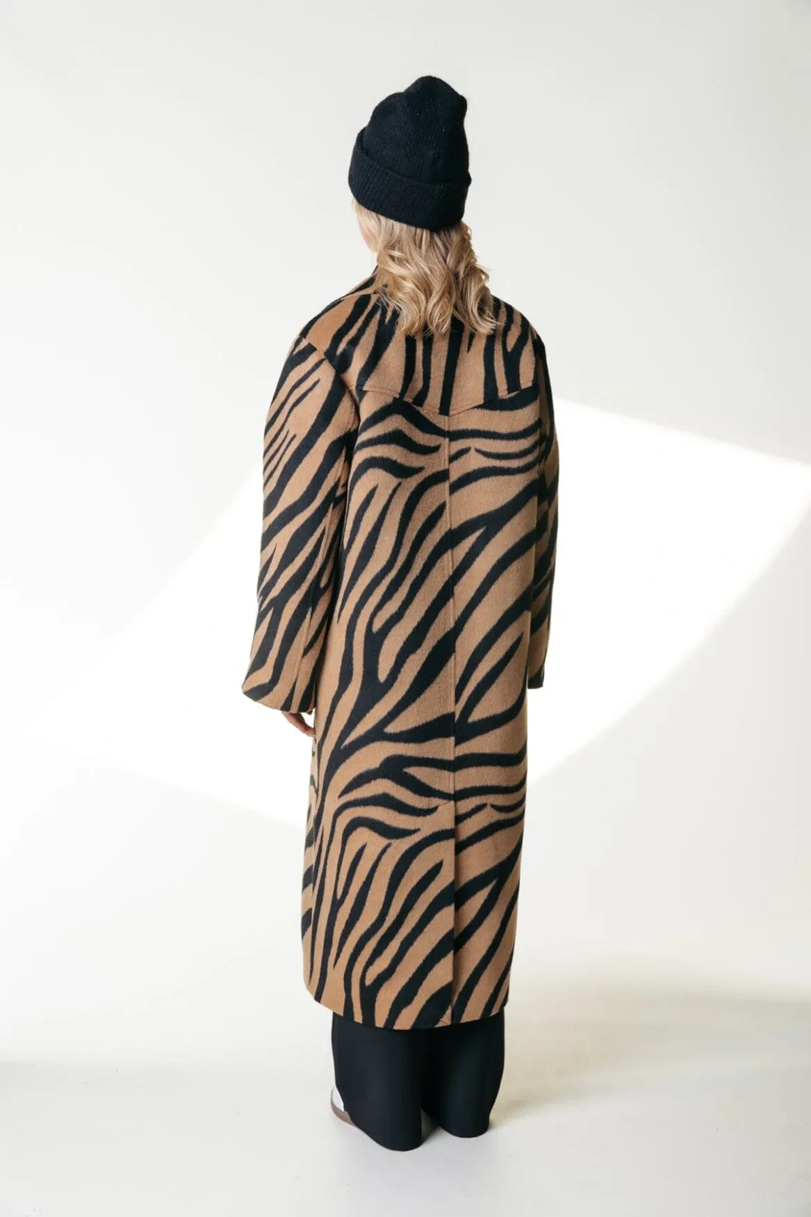 Zania Double Breasted Coat | Brown