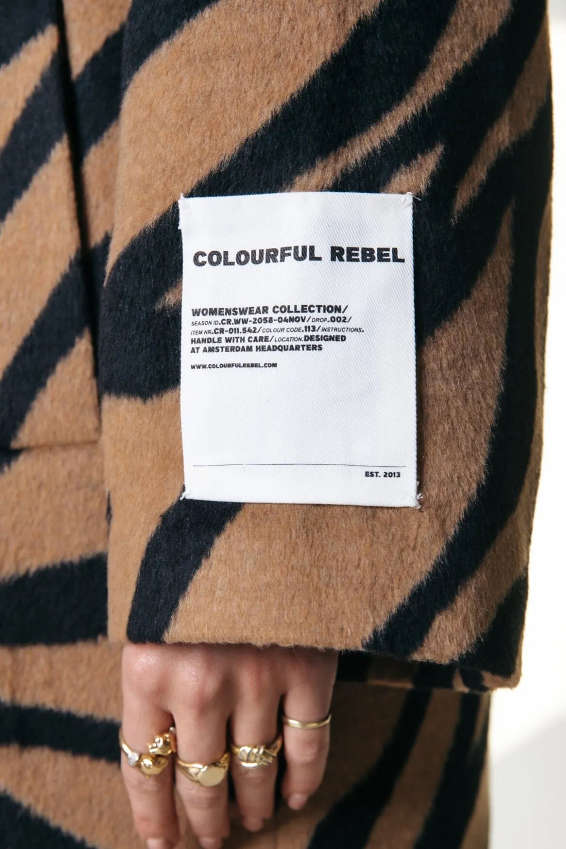 Zania Double Breasted Coat | Brown