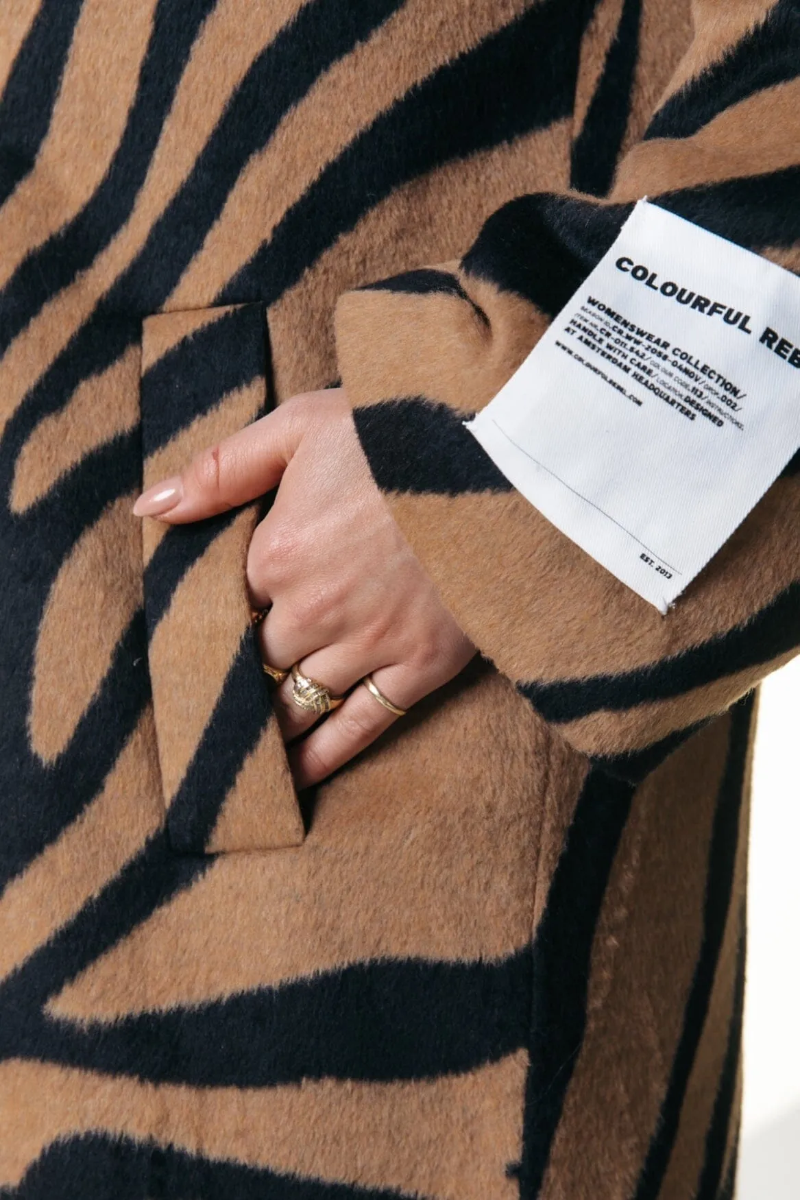 Zania Double Breasted Coat | Brown